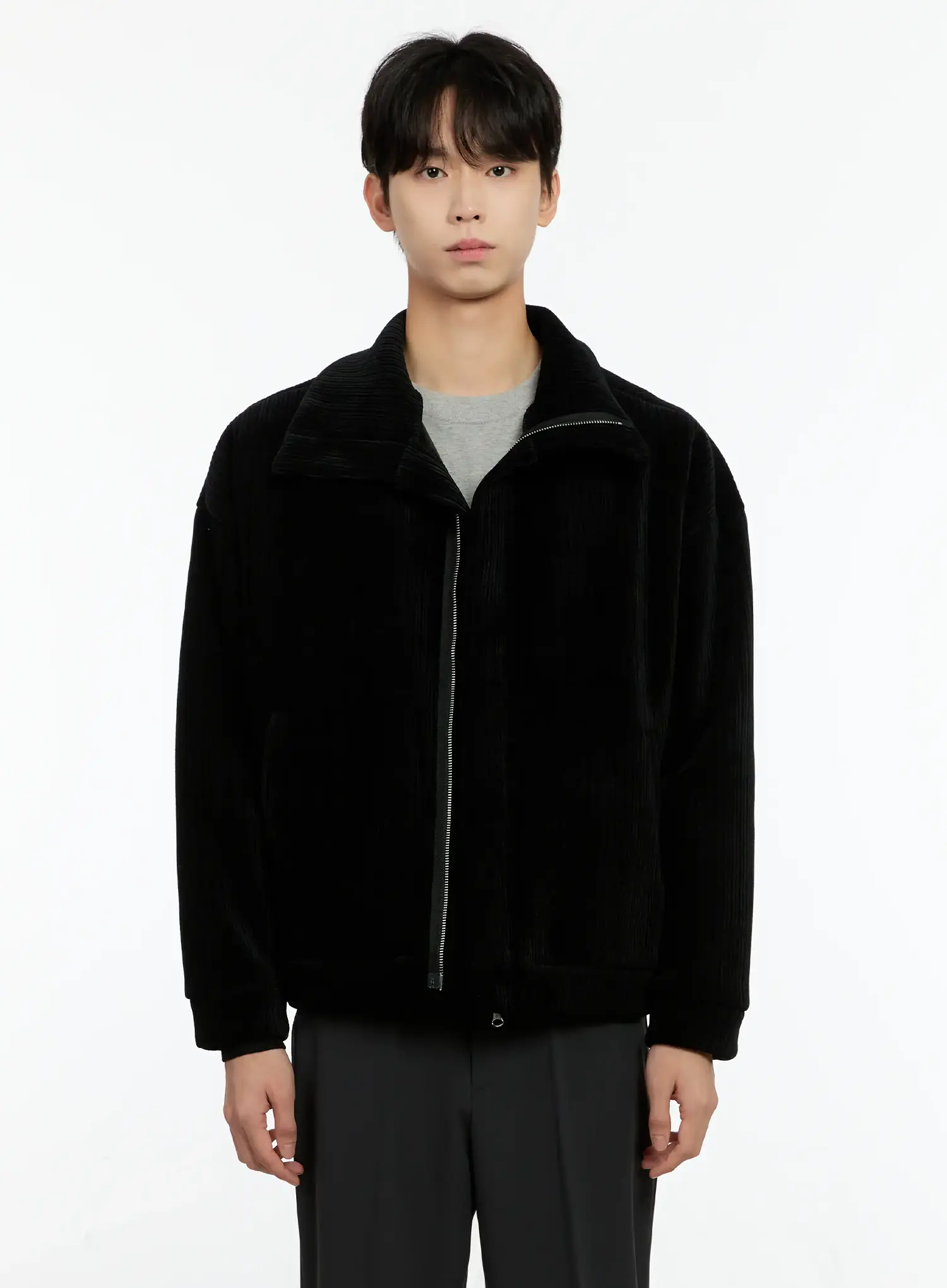 Men's Corduroy High Neck Jacket IO531 - Image 12