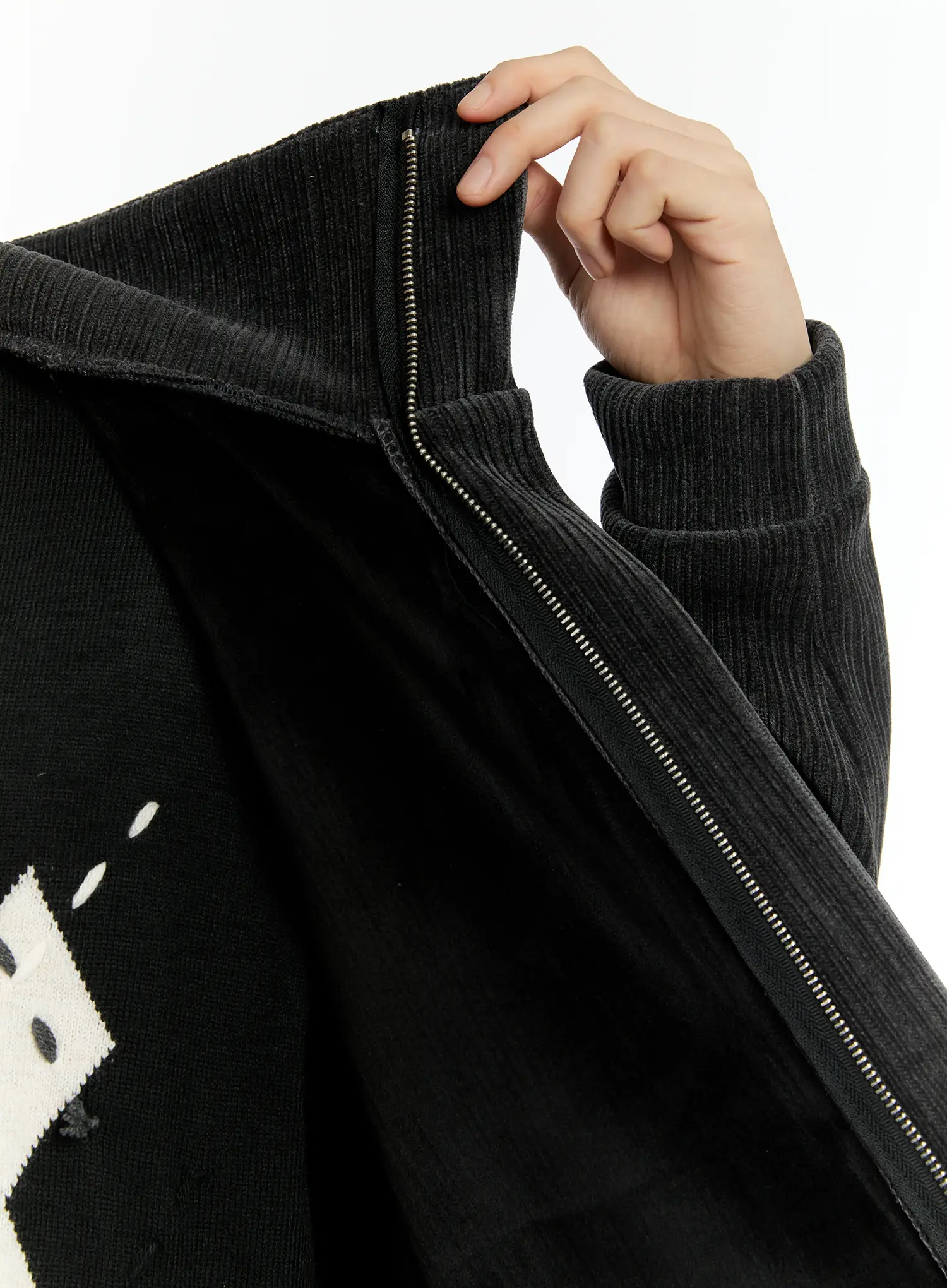 Men's Corduroy High Neck Jacket IO531 - Image 14
