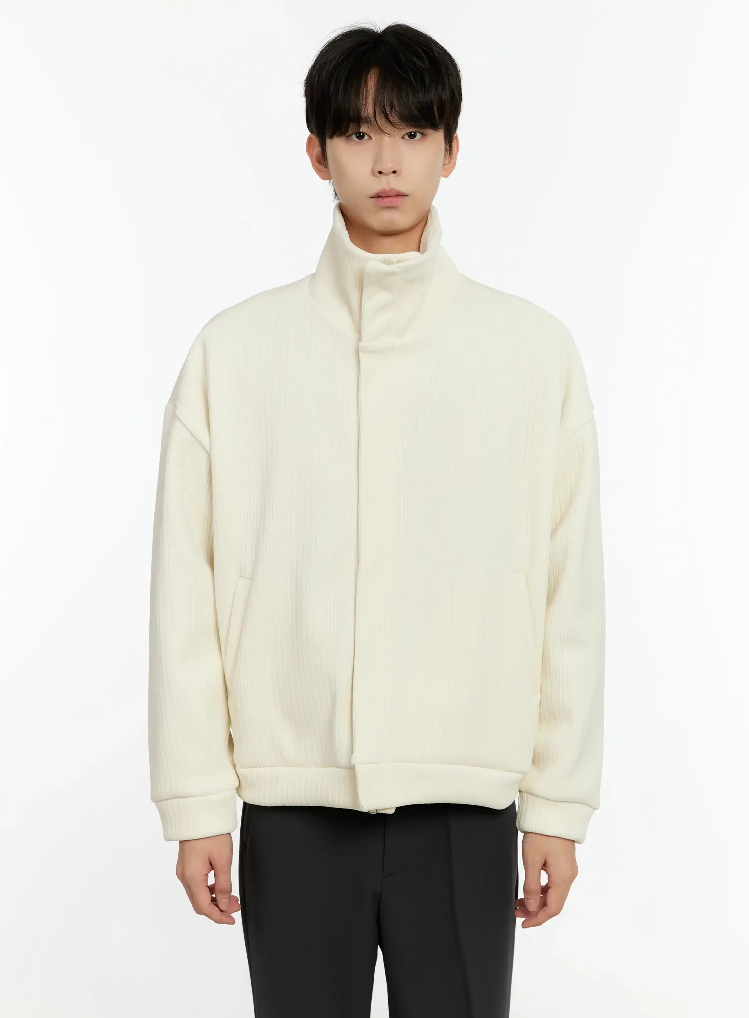 Men's Corduroy High Neck Jacket IO531 - Image 15