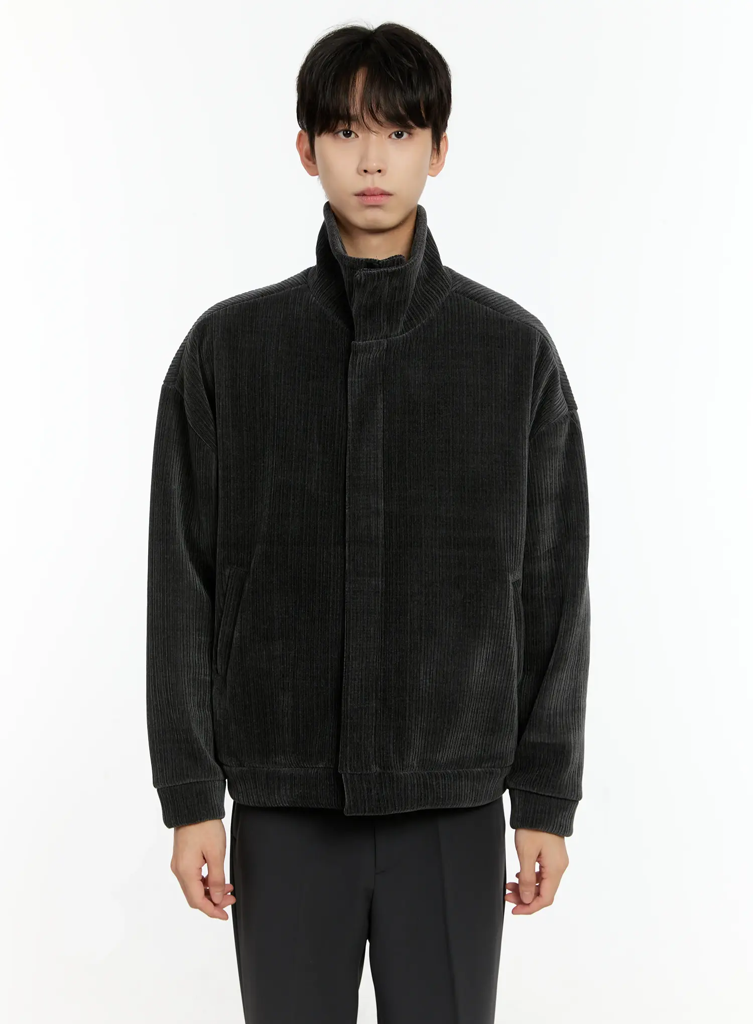 Men's Corduroy High Neck Jacket IO531 - Image 16