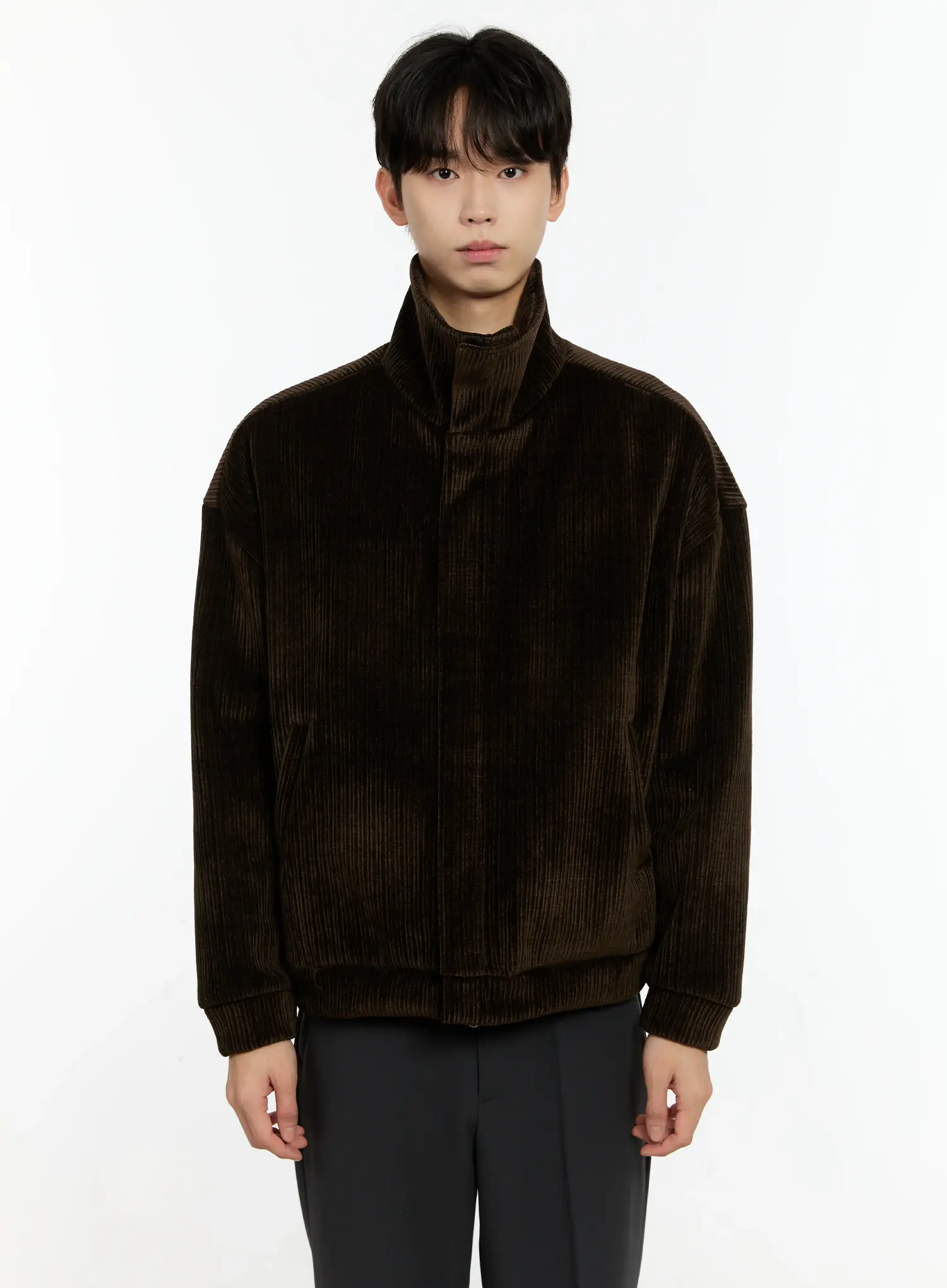 Men's Corduroy High Neck Jacket IO531 - Image 17
