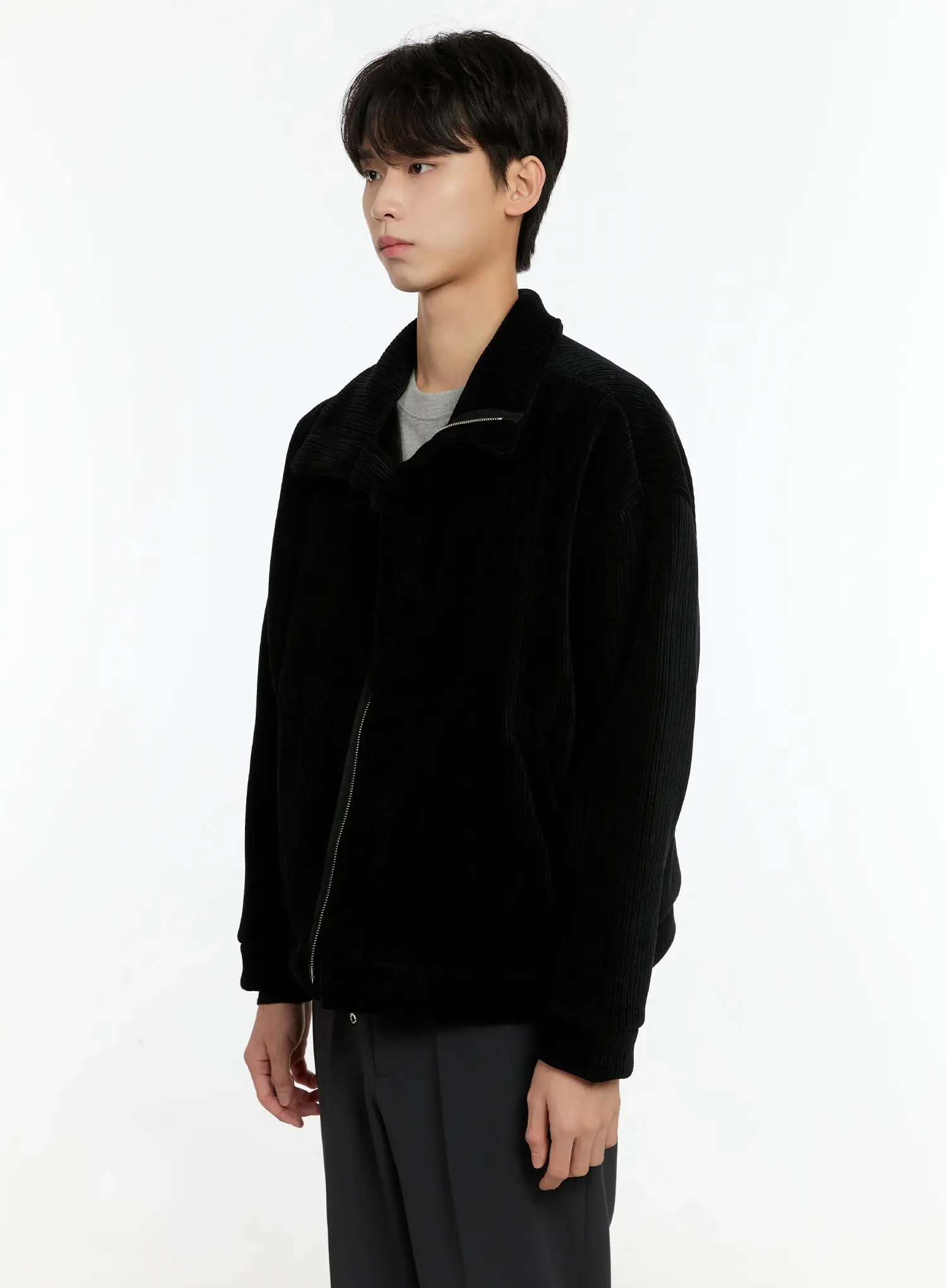 Men's Corduroy High Neck Jacket IO531 - Image 4