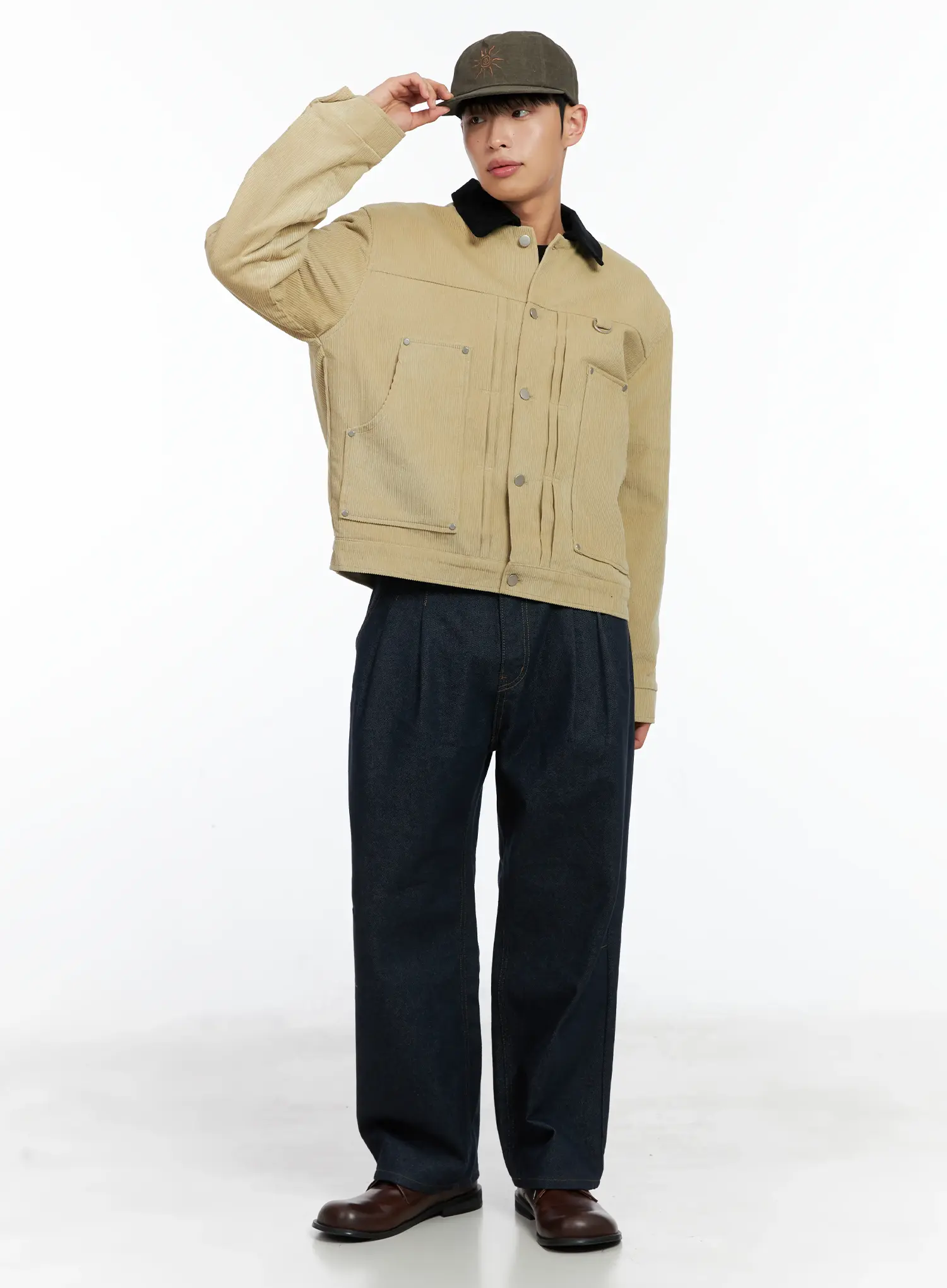 Men's Corduroy Jacket IN518 - Image 10