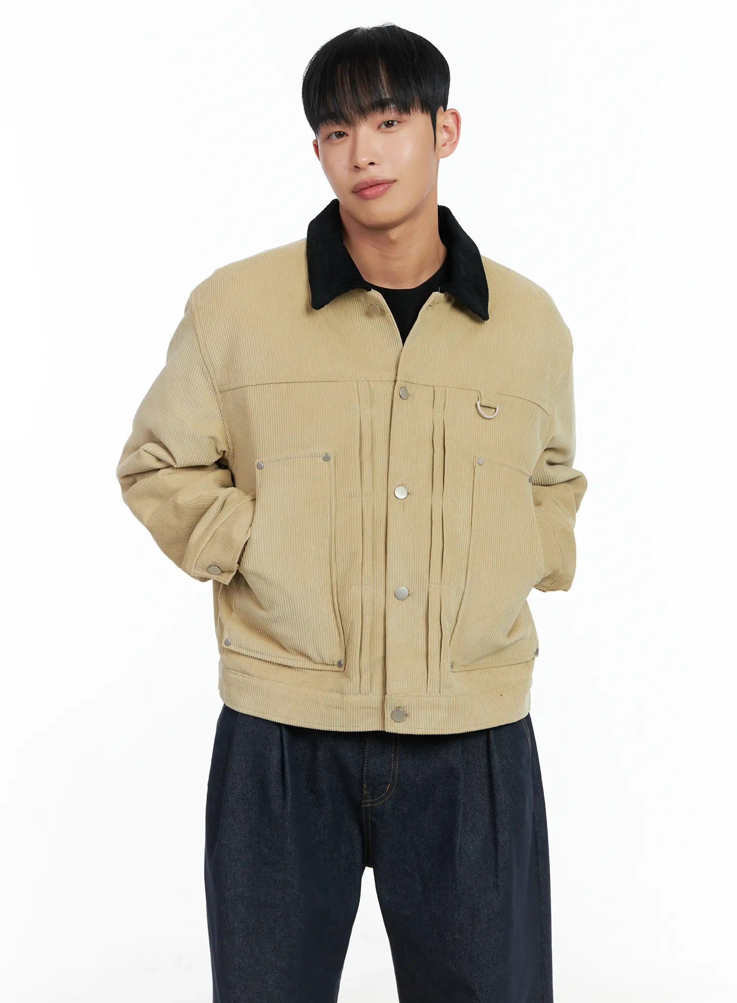 Men's Corduroy Jacket IN518 - Image 7