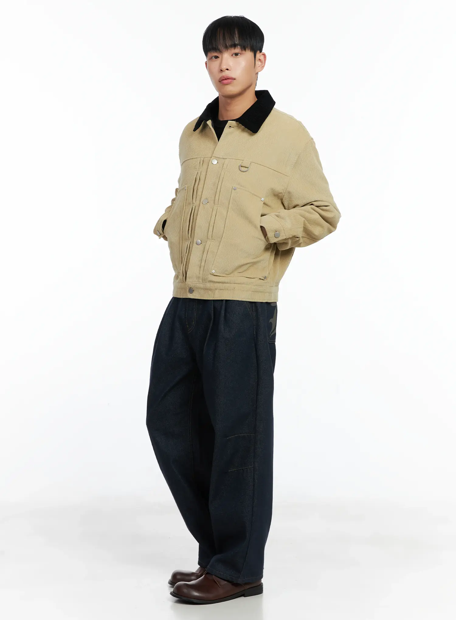 Men's Corduroy Jacket IN518 - Image 8