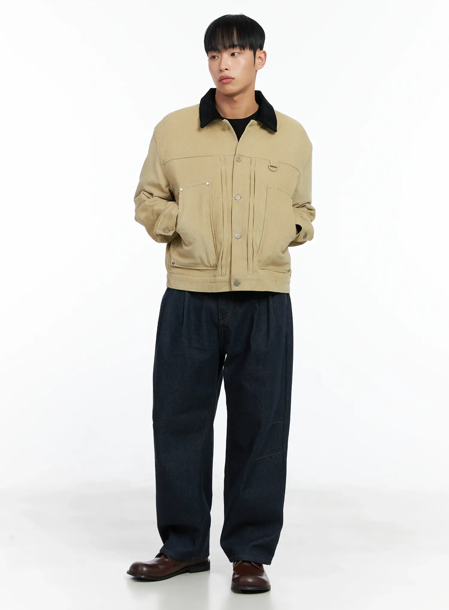 Men's Corduroy Jacket IN518 - Image 9