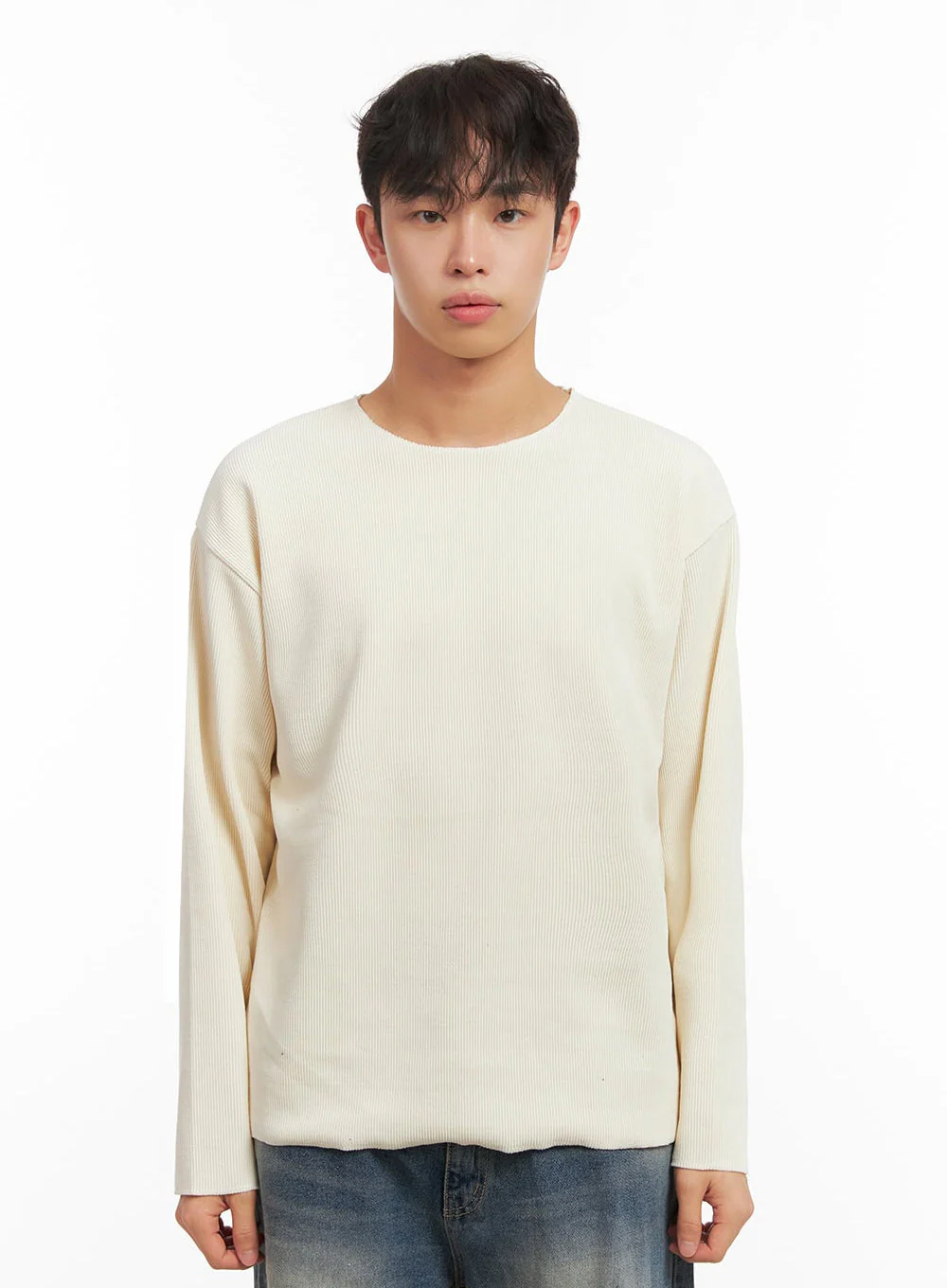 Men's Corduroy Long-Sleeve Sweater ID431 - Image 11