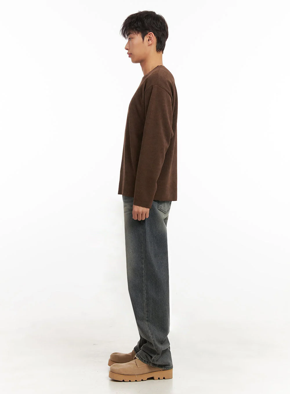 Men's Corduroy Long-Sleeve Sweater ID431 - Image 8