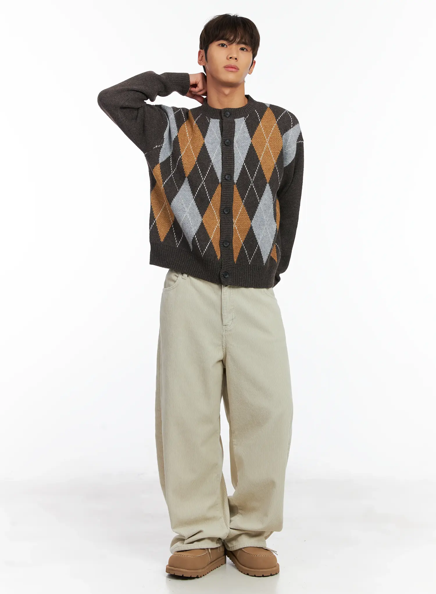 Men's Corduroy Wide Cotton Pants ID511 - Image 2