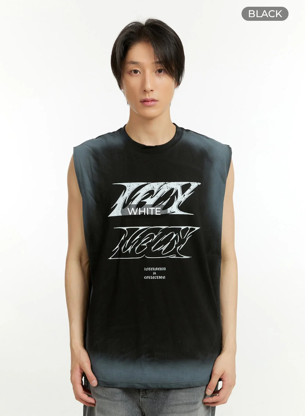 Men's Cotton Graphic Sleeveless T-Shirt IL418 - Image 10