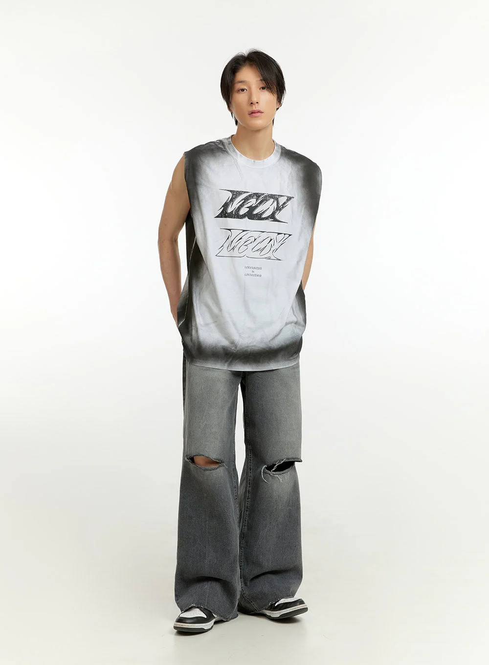 Men's Cotton Graphic Sleeveless T-Shirt IL418 - Image 6