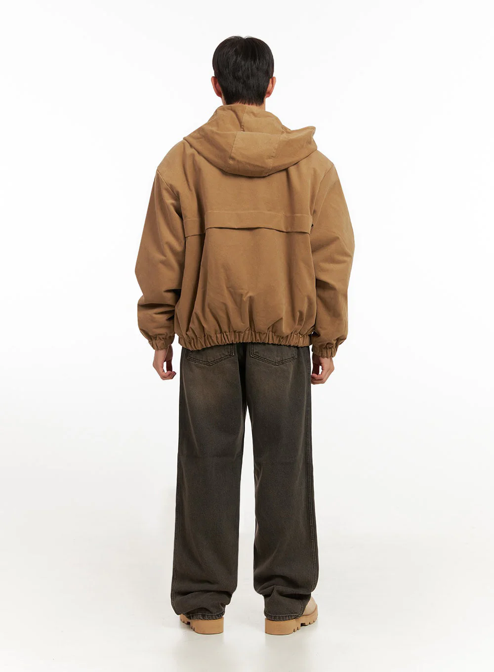 Men's Cotton Hooded Zip-Up Jumper ID413 - Image 9