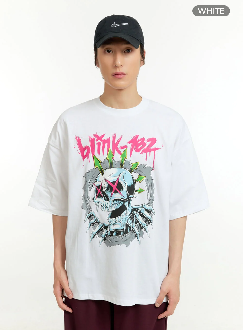 Men's Cotton Lettering T-Shirt IL418 - Image 10