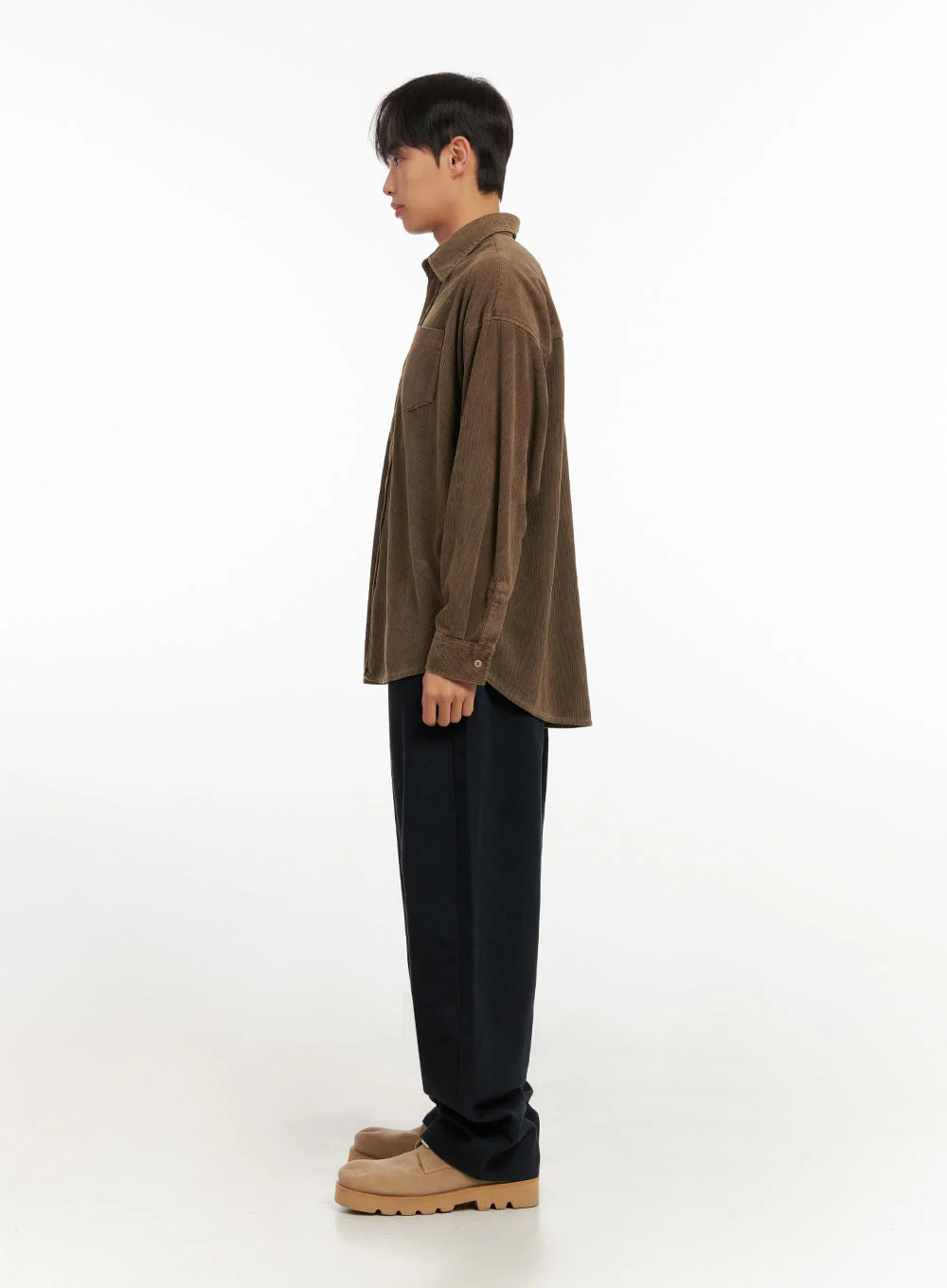 Men's Cotton Solid Wide Fit Pants ID413 - Image 7