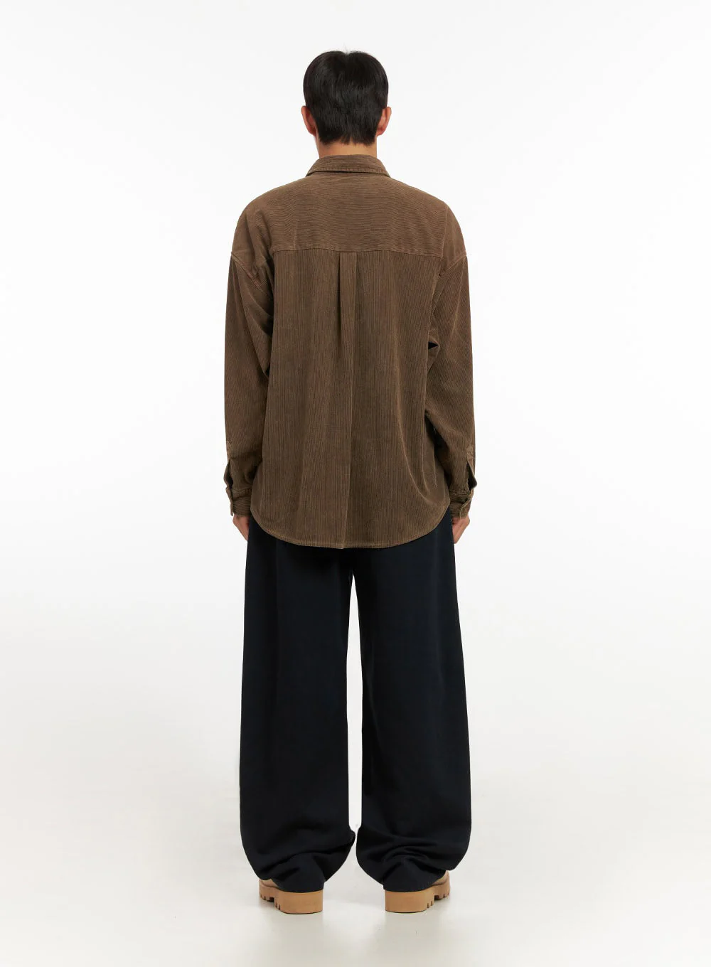 Men's Cotton Solid Wide Fit Pants ID413 - Image 8