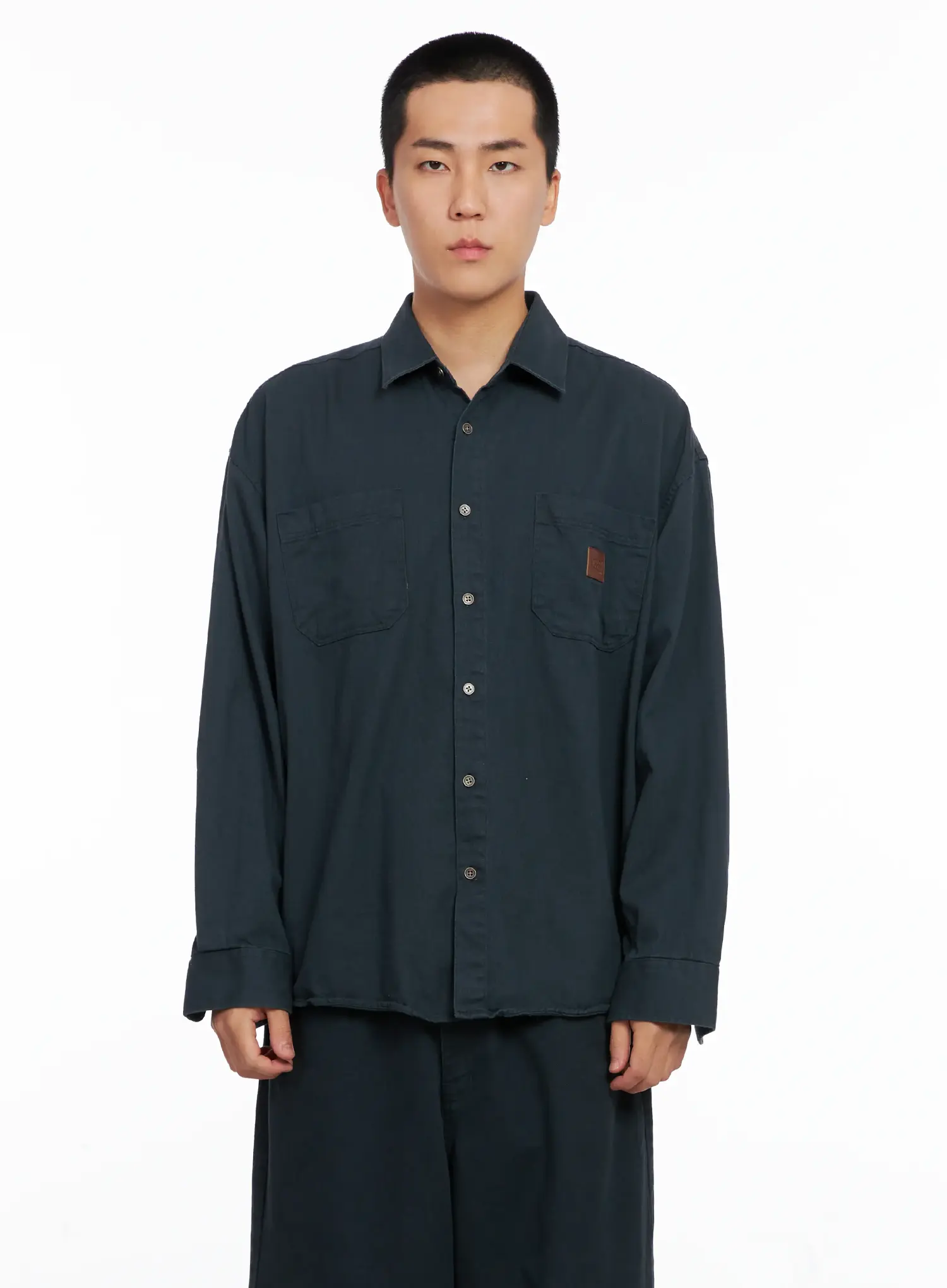 Men's Cozy Cotton Button-Up Shirt IG529 - Image 18