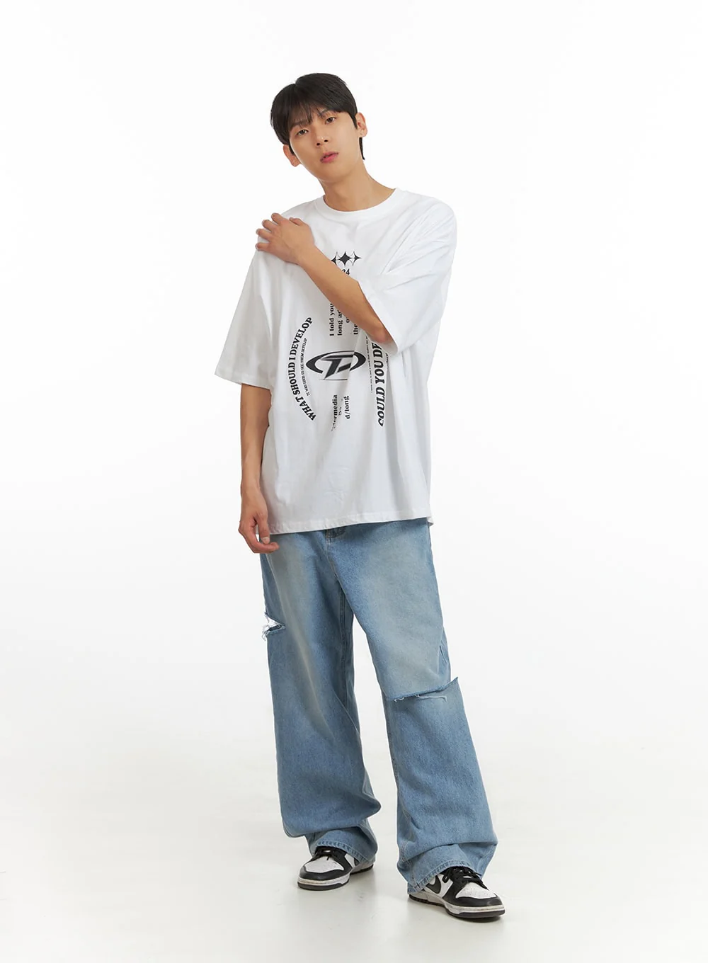Men's Cozy Cotton Graphic T-Shirt IU419 - Image 3