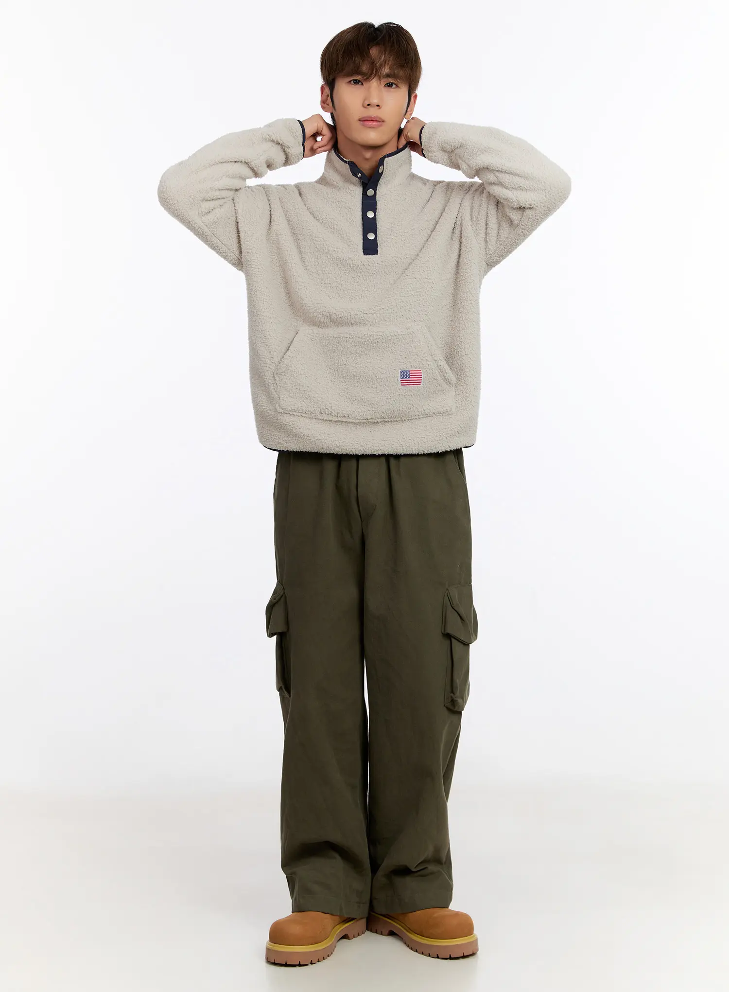 Men's Cozy Fleece Pullover IN524 - Image 7
