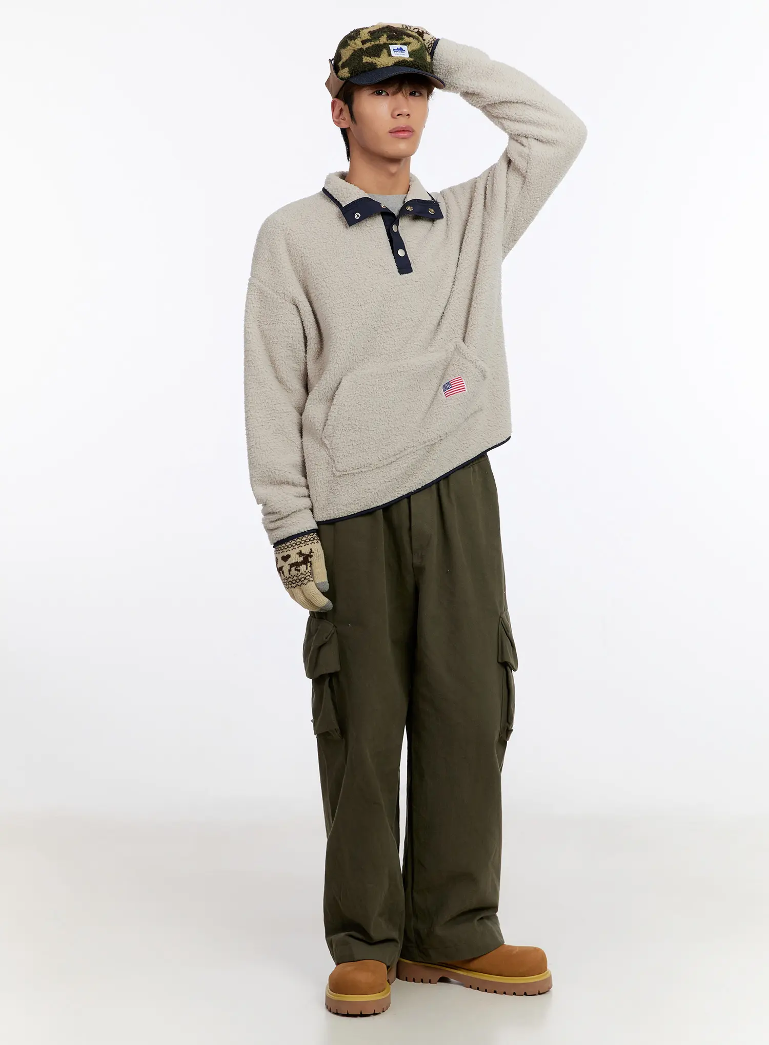 Men's Cozy Fleece Pullover IN524 - Image 8