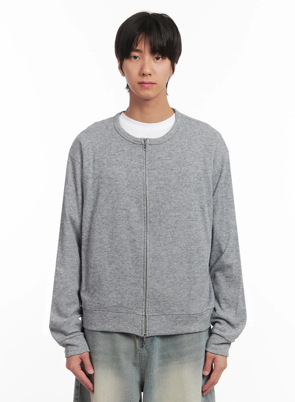 Men's Cozy Zip-Up Cardigan IA511 - Image 10
