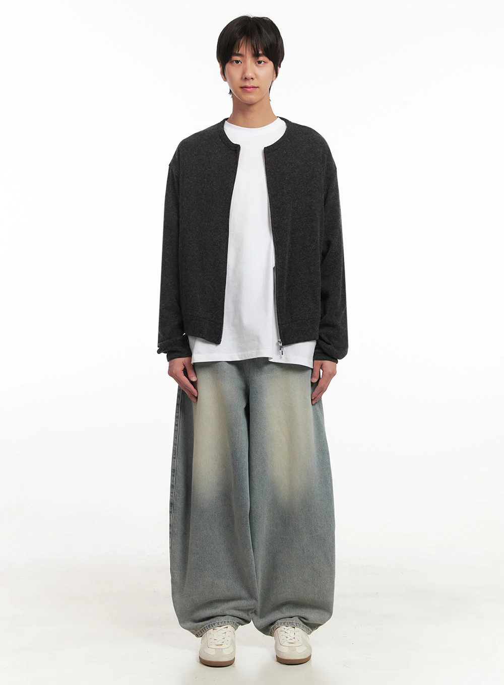 Men's Cozy Zip-Up Cardigan IA511 - Image 6