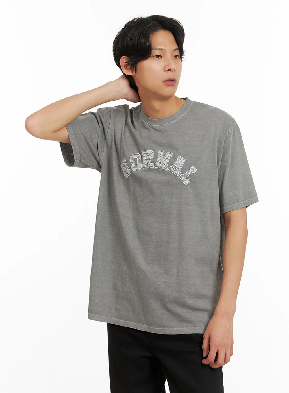 Men's Crew Neck Embroidered Top IY416 - Image 4