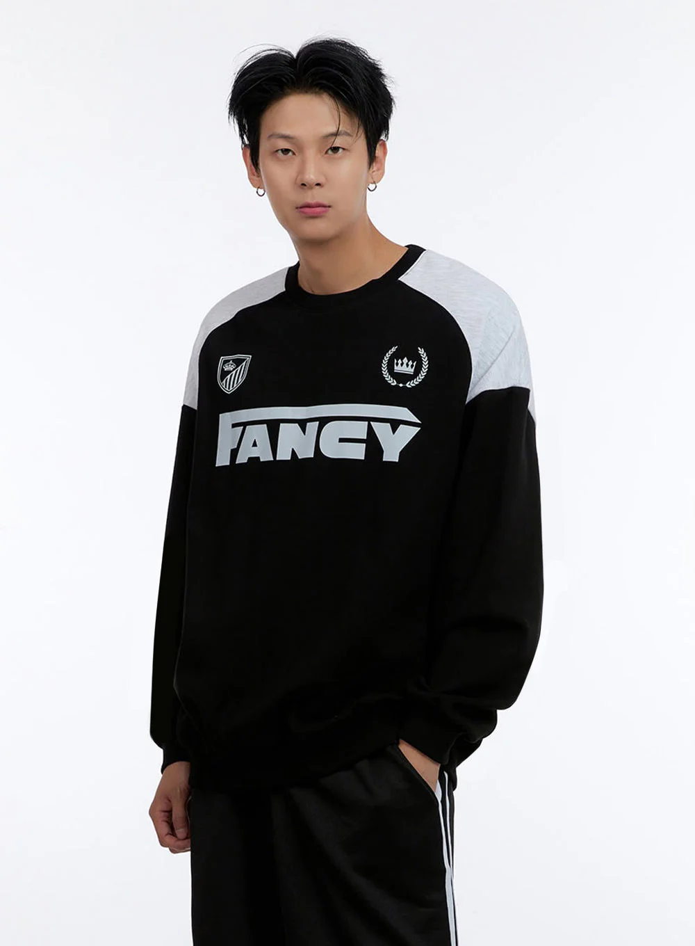 Men's Crew Neck Graphic Sweatshirt IO428