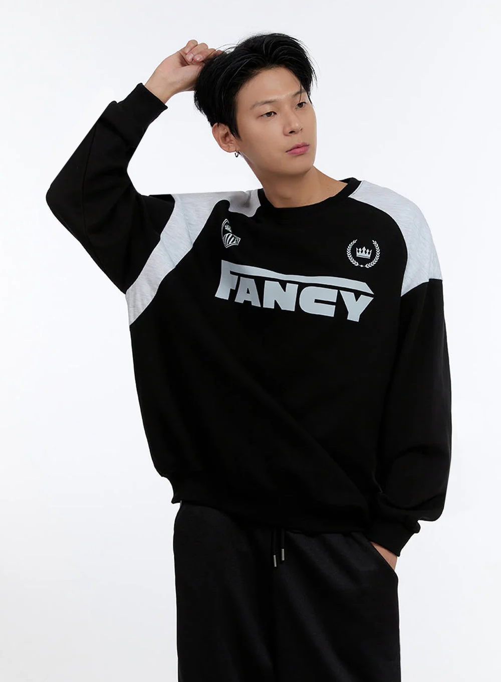 Men's Crew Neck Graphic Sweatshirt IO428 - Image 3