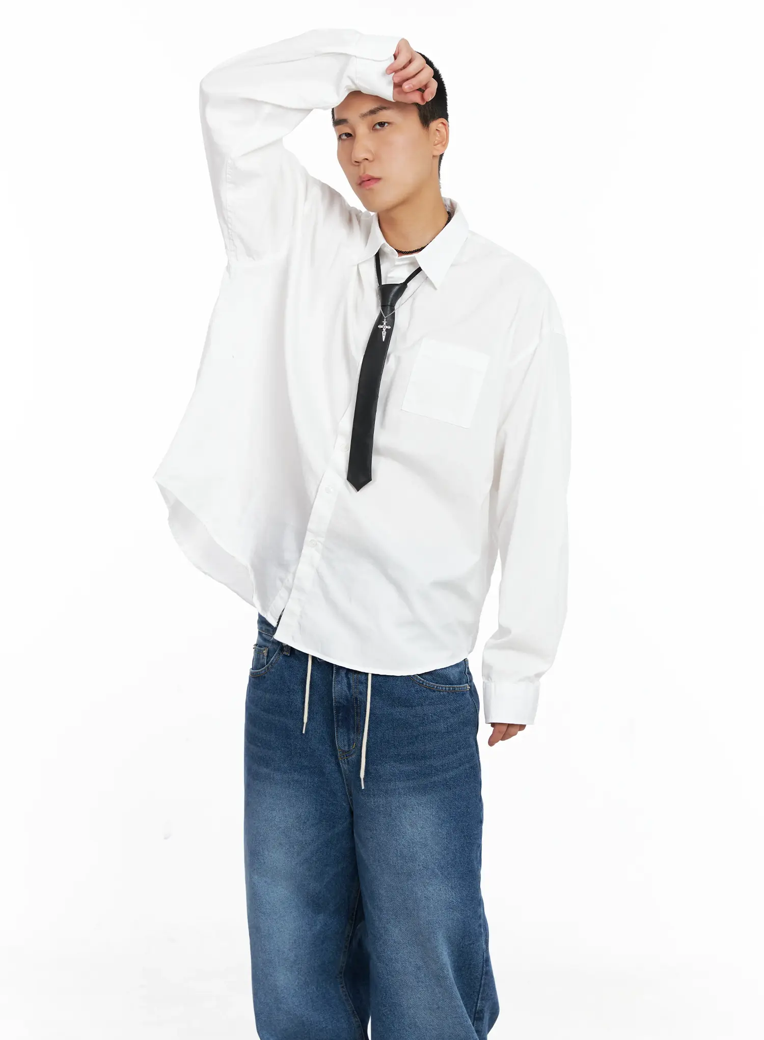 Men's Cross Chain Necklace IS502 - Image 3