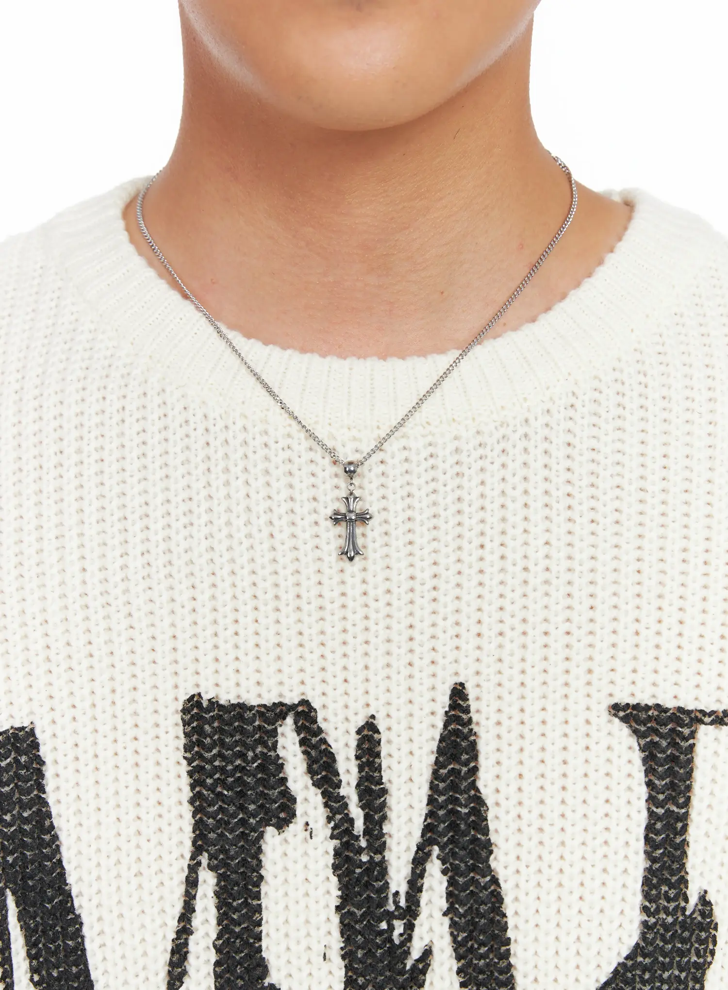 Men's Cross Chain Pendant Necklace IS509