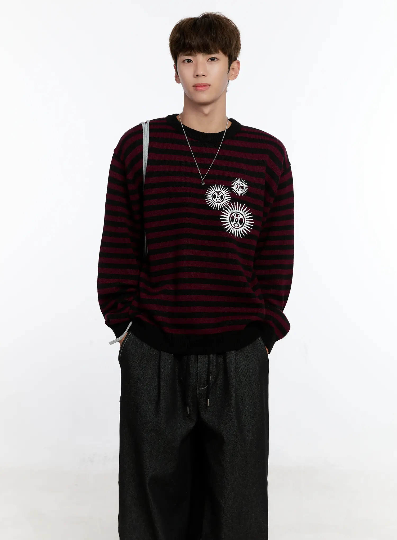 Men's Cube Necklace IS529 - Image 3
