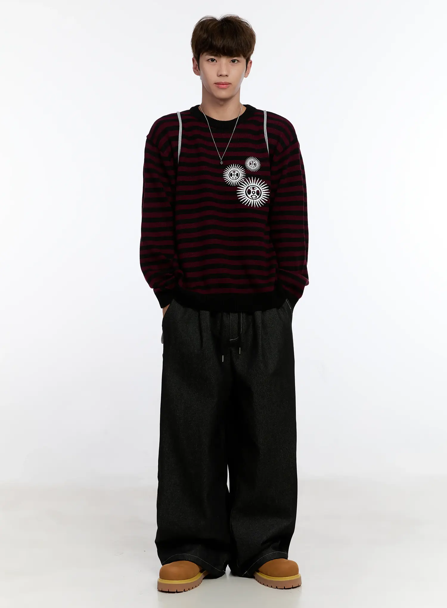 Men's Cube Necklace IS529 - Image 6