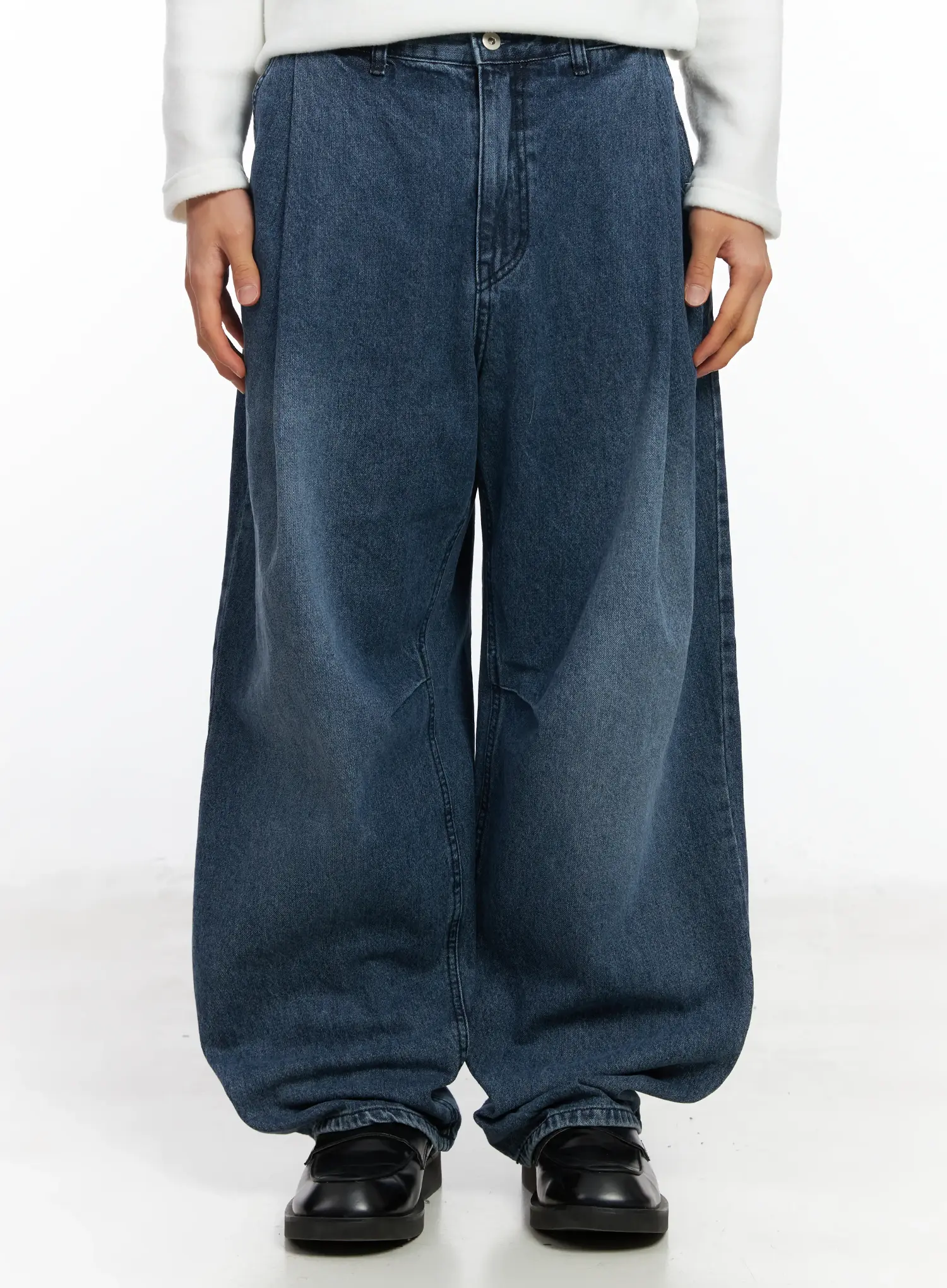 Men's Curved Fit Wide Jeans IF504