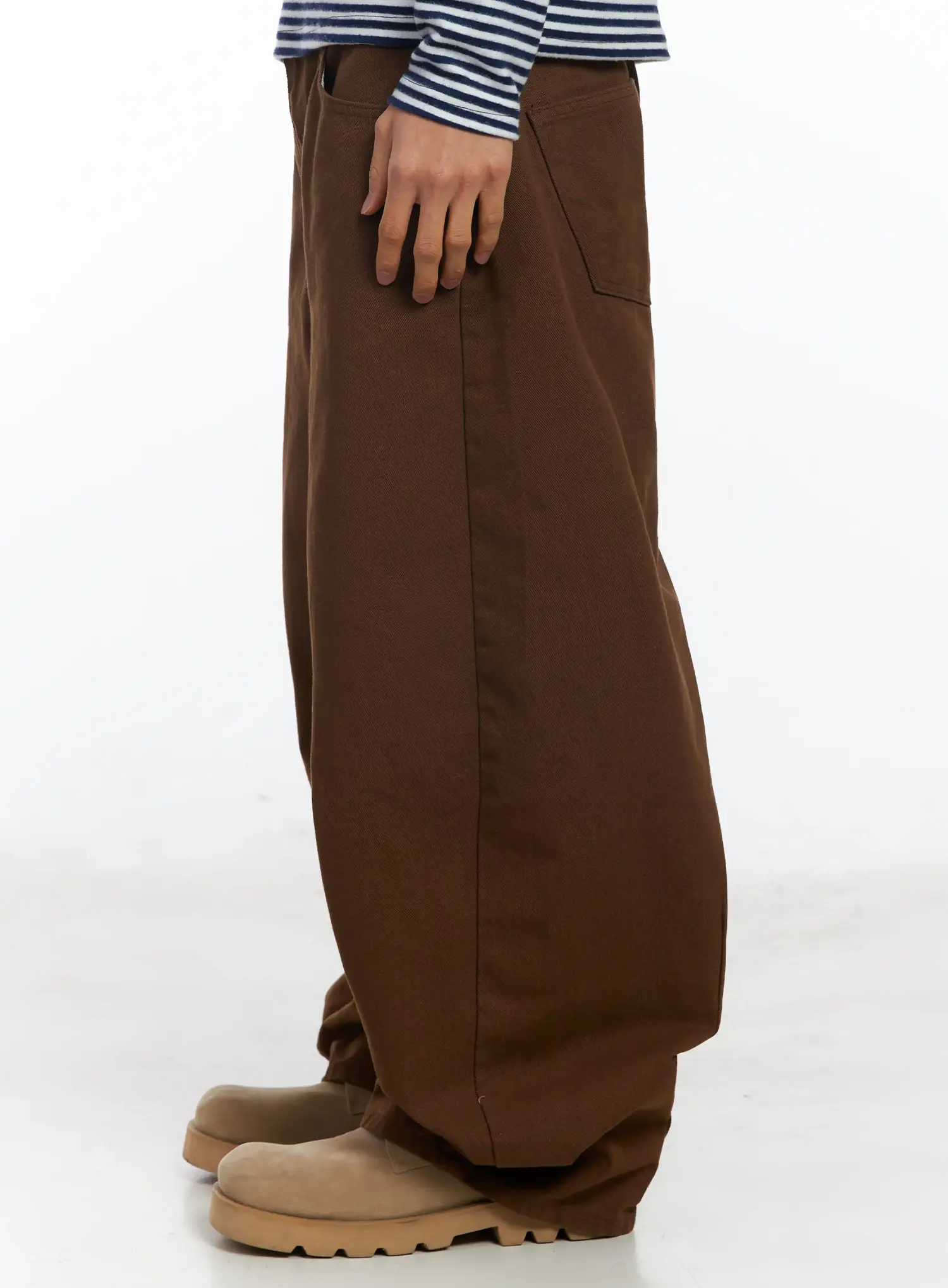 Men's Curved Fit Wide Leg Pants IF504 - Image 6