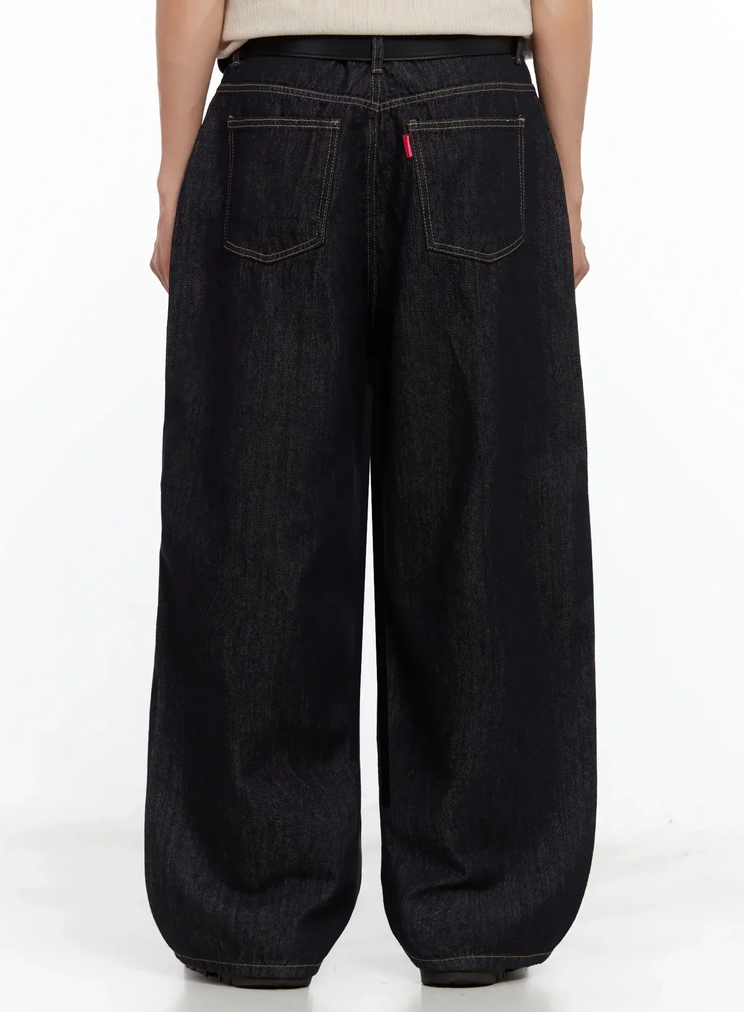 Men's Dark Denim Baggy Jeans IL516 - Image 12