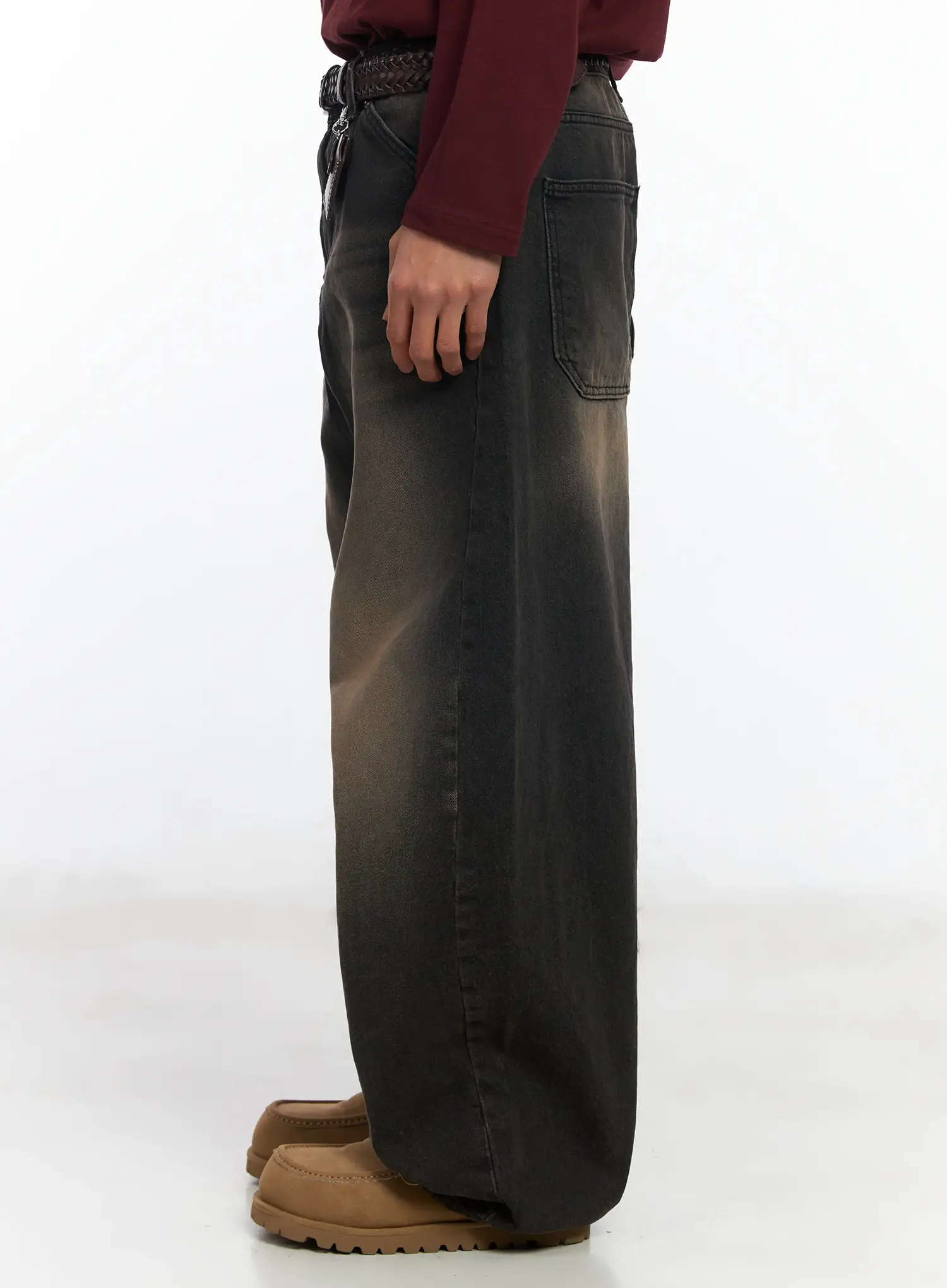 Men's Dark Wash Vintage Jeans IF506 - Image 6