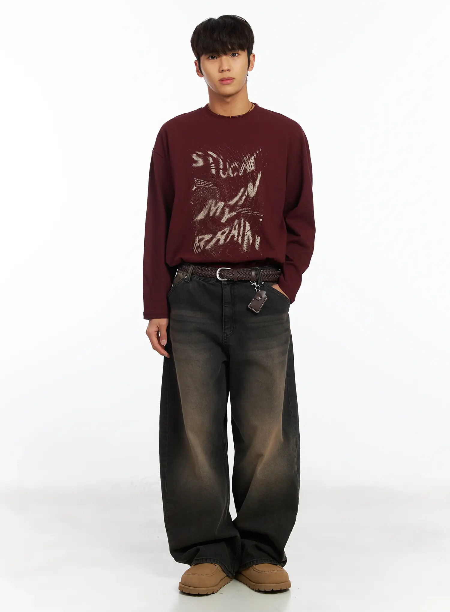 Men's Dark Wash Vintage Jeans IF506 - Image 8