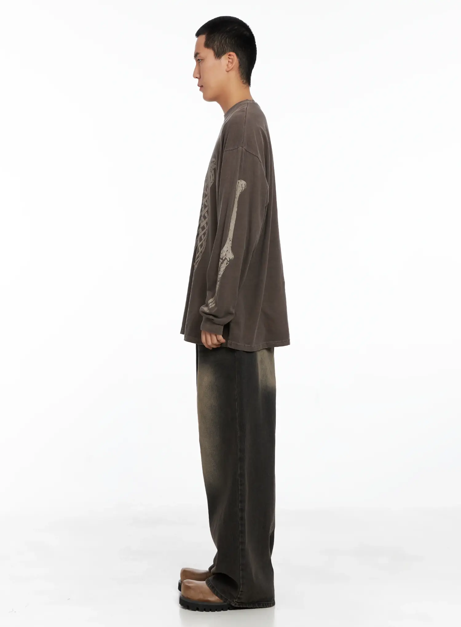 Men's Deep Washed Jeans IS502 - Image 7