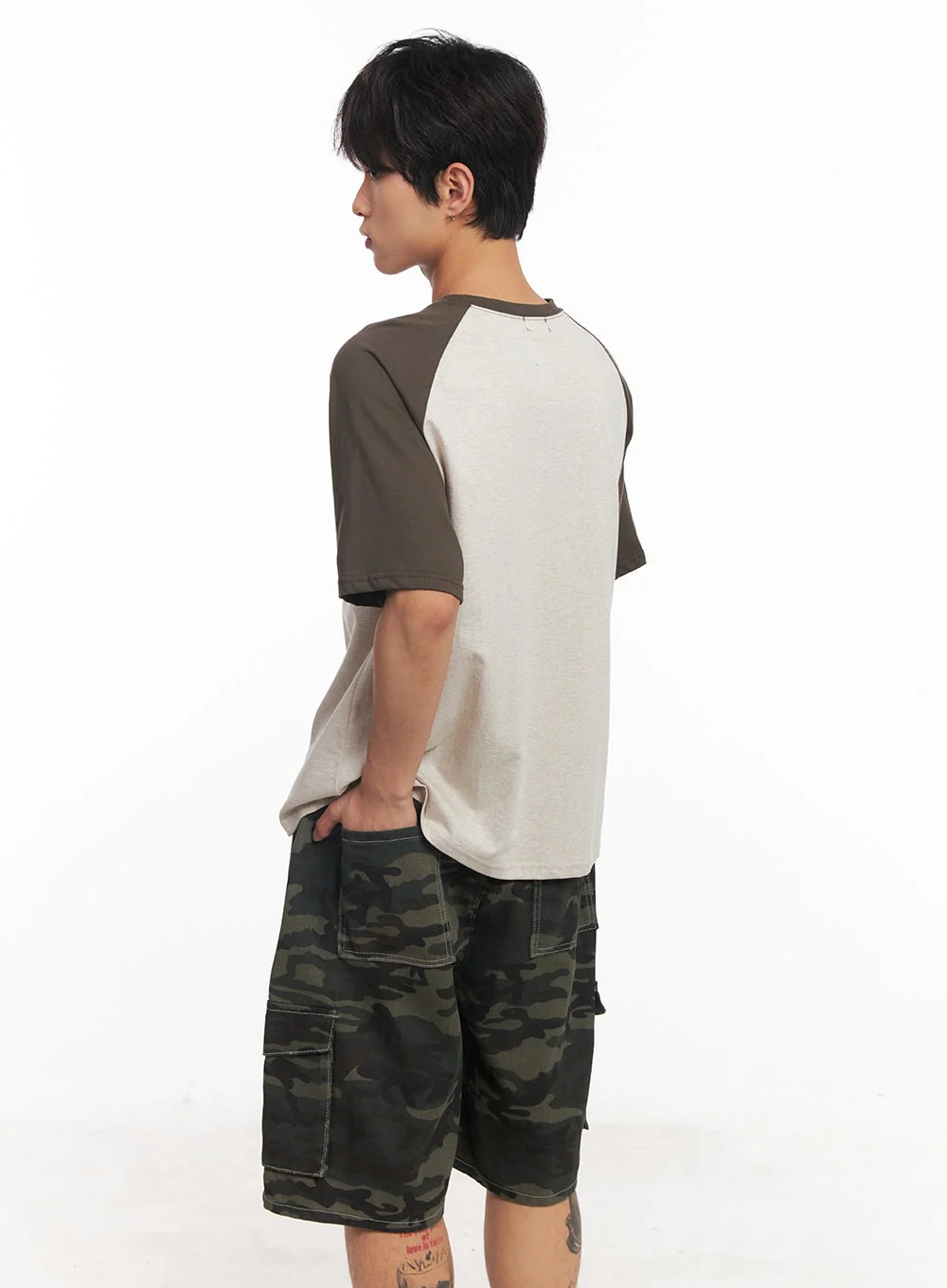Men's Disco Graphic Raglan T-Shirt IY508 - Image 6