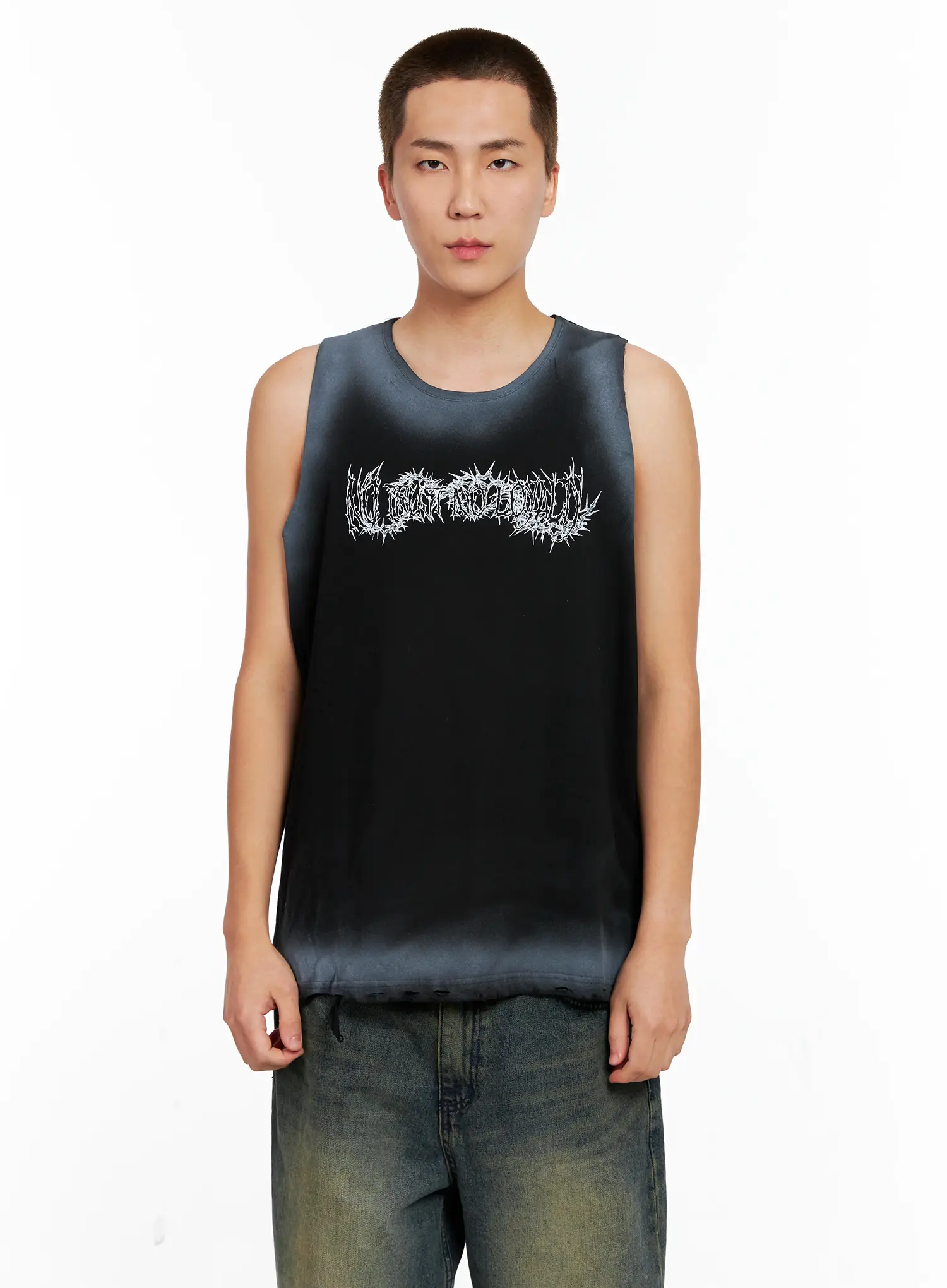 Men's Distressed Muscle Tee IG508 - Image 17
