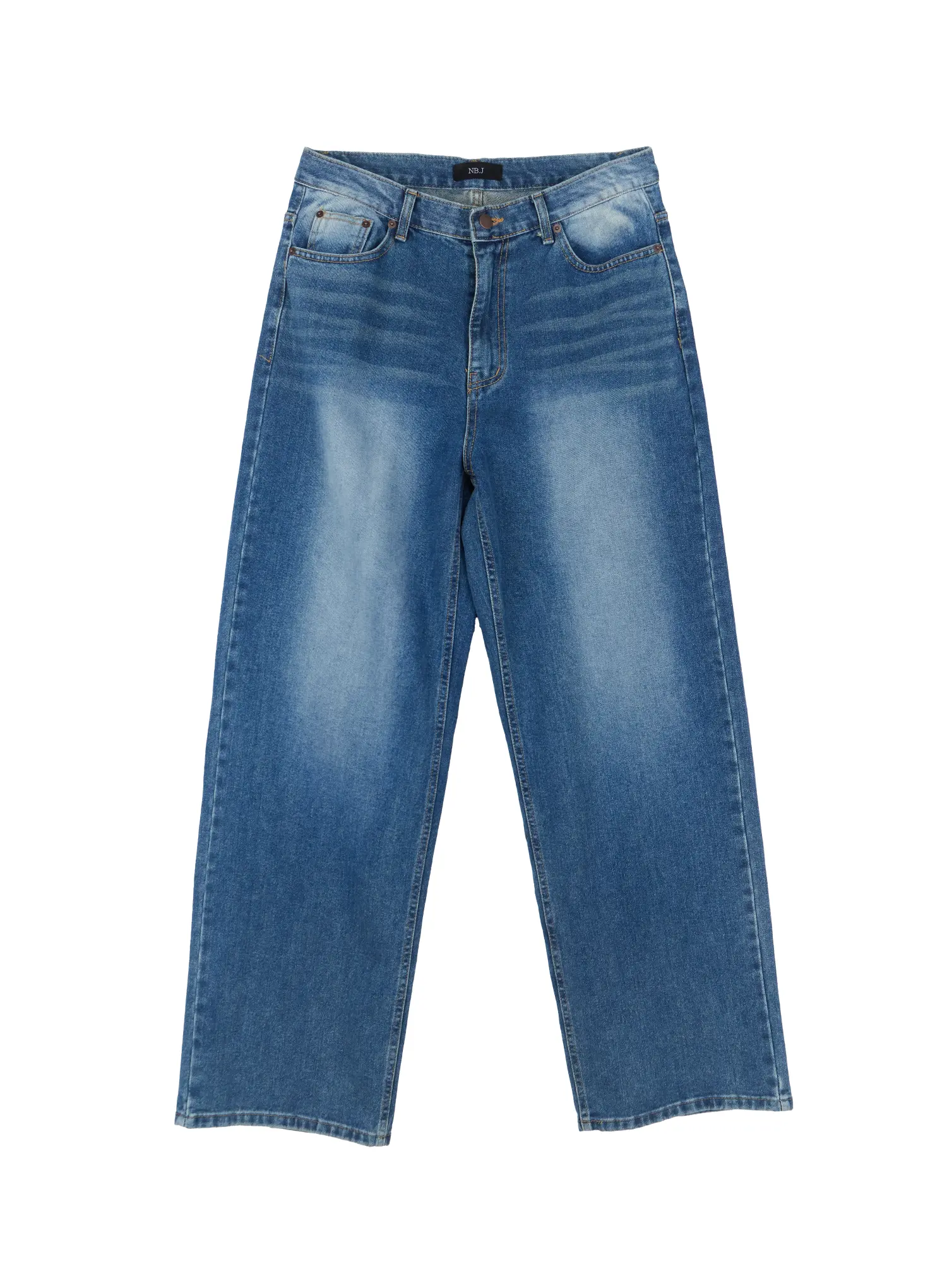Men's Distressed Wide-Leg Denim Jeans IL515 - Image 16