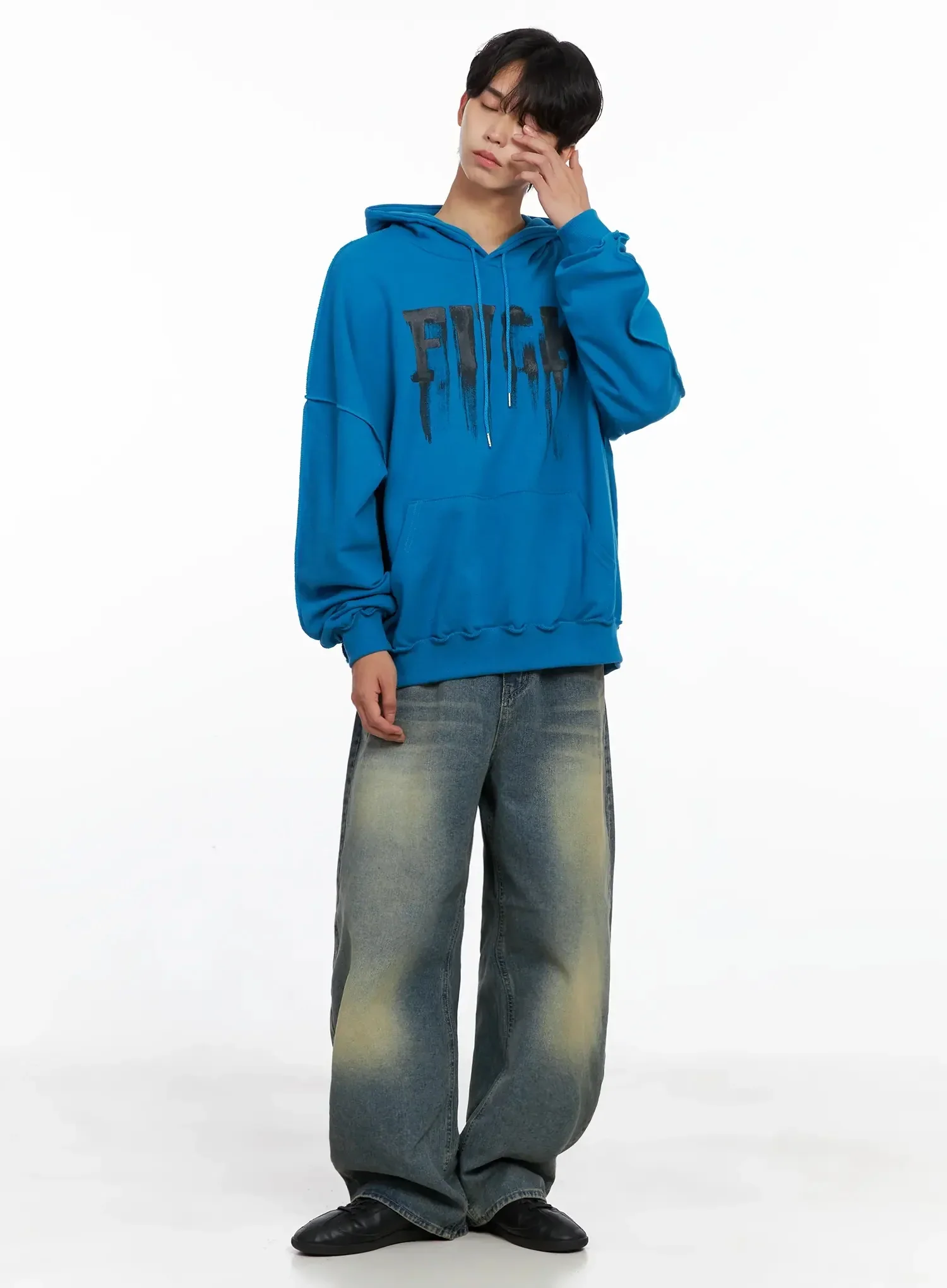 Men's Drip Graphic Hoodie IO516 - Image 13