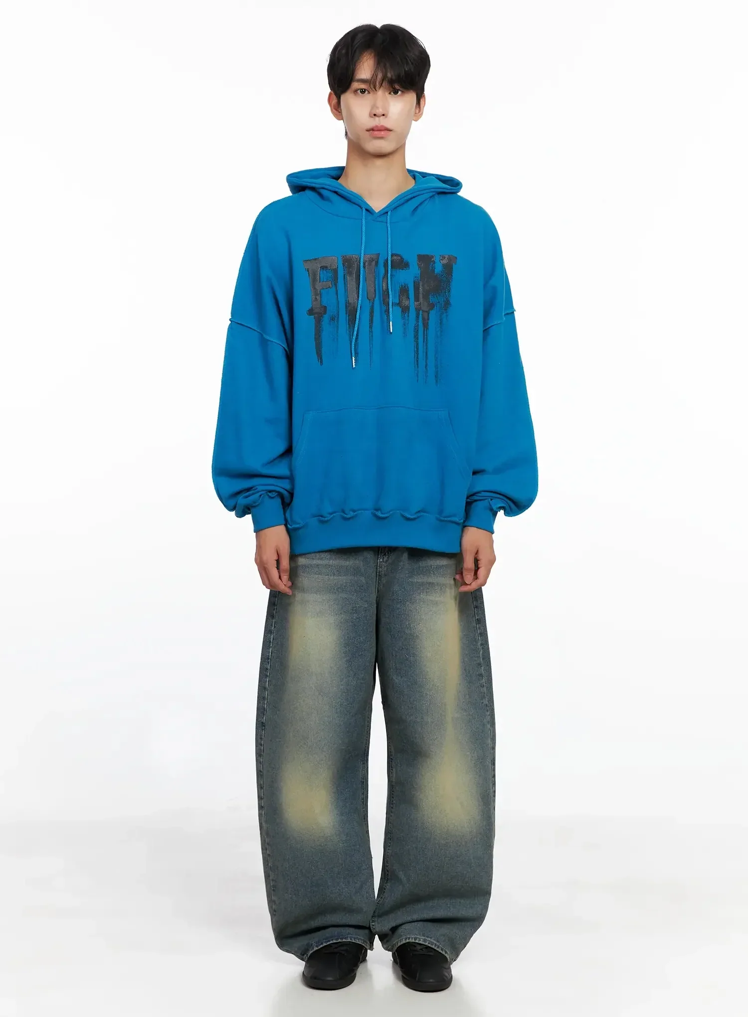 Men's Drip Graphic Hoodie IO516 - Image 6