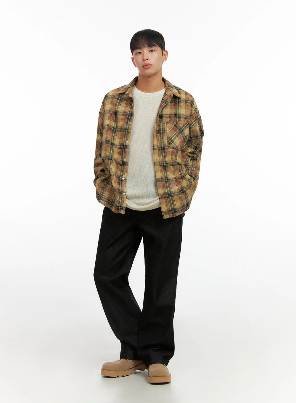 Men's Elastic-Back Denim Jeans IO420 - Image 6