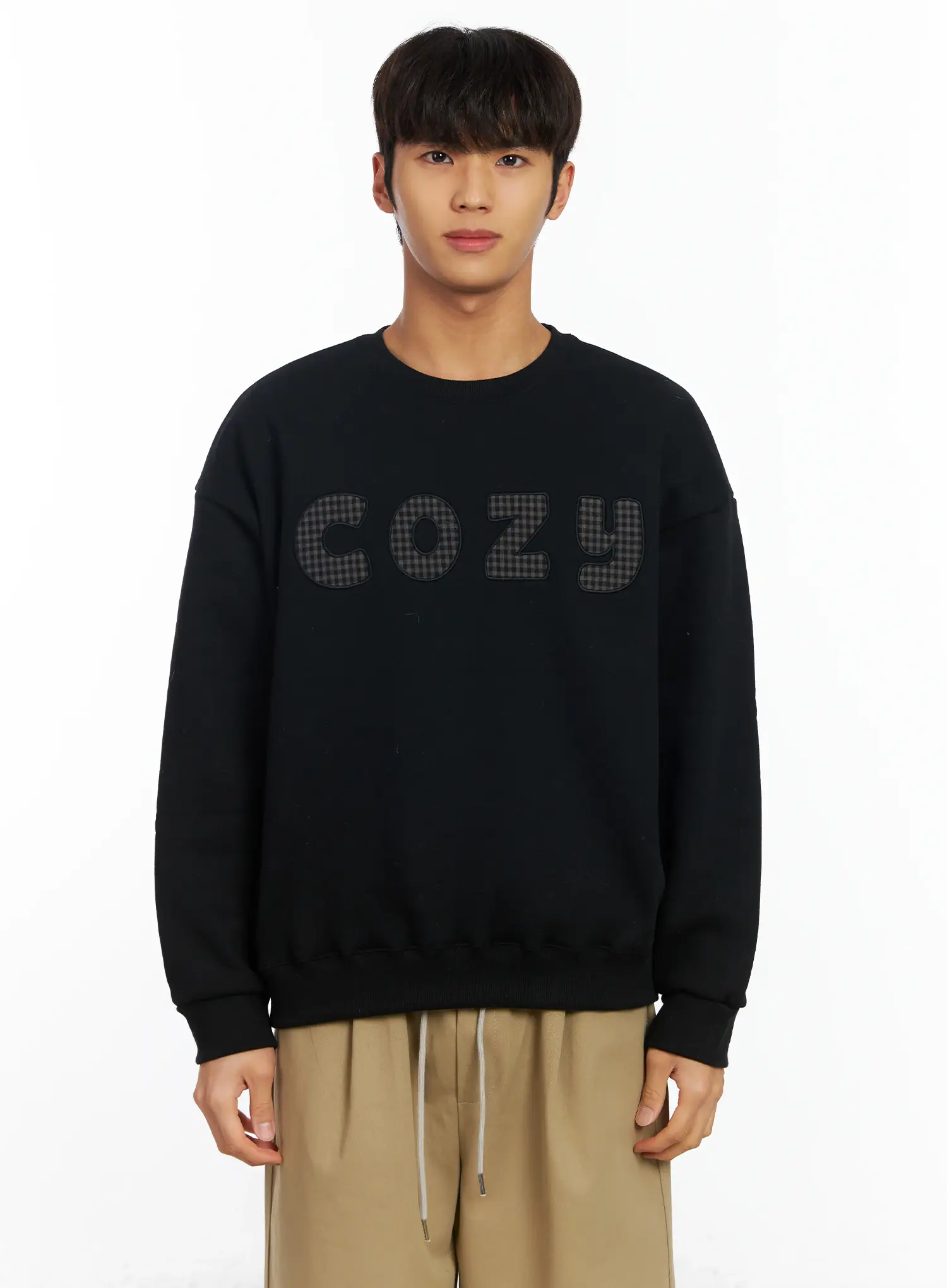 Men's Embroidered Fleece Sweatshirt IF506 - Image 12