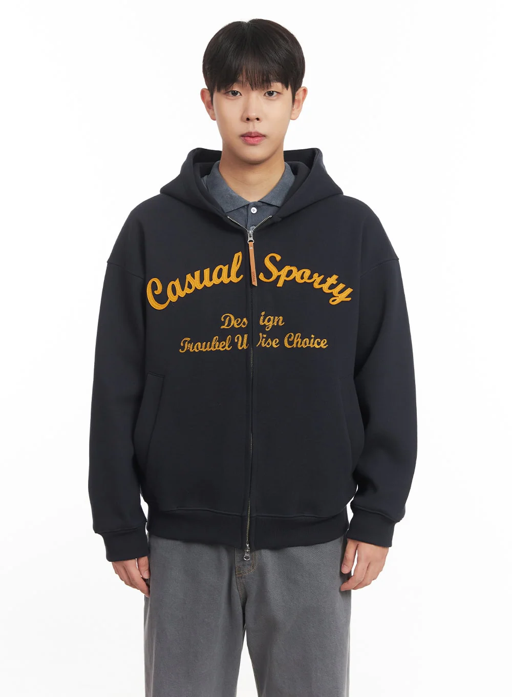 Men's Embroidered Hooded Jacket IM527 - Image 15