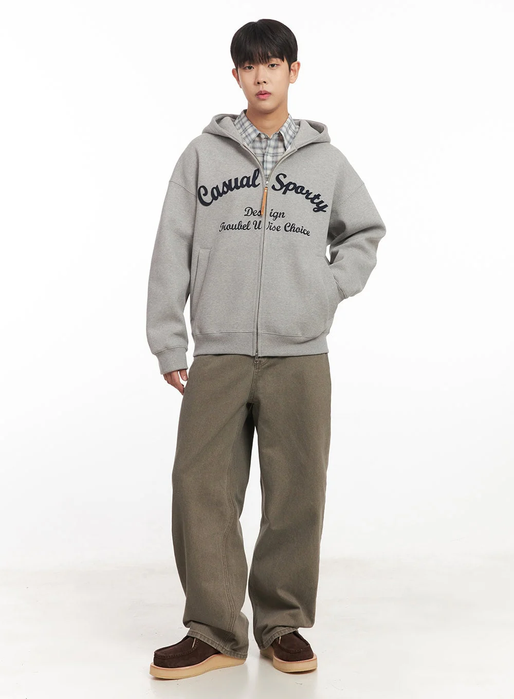 Men's Embroidered Hooded Jacket IM527 - Image 2