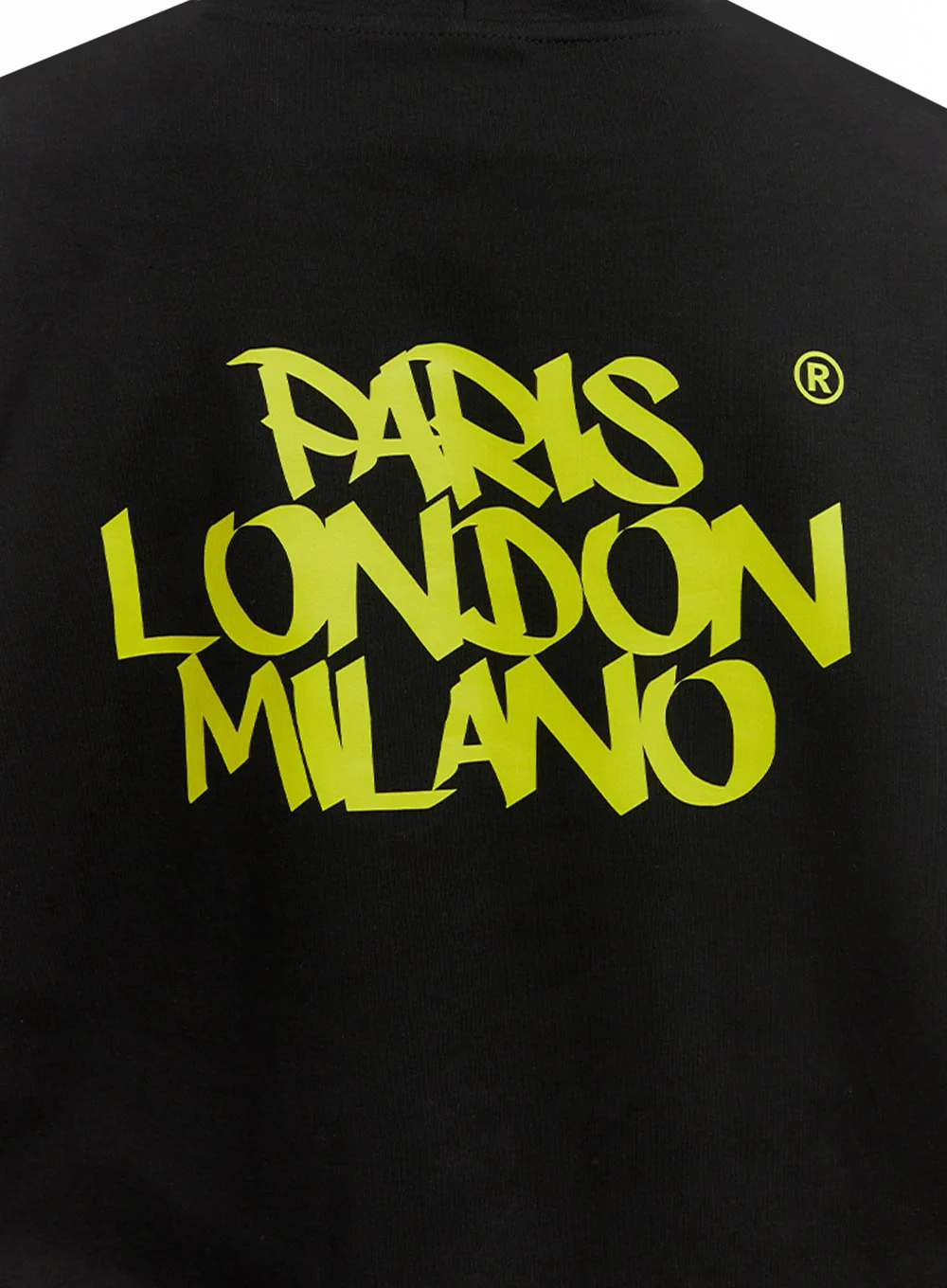Men's Embroidered Oversized Hoodie (Black) IO417 - Image 6