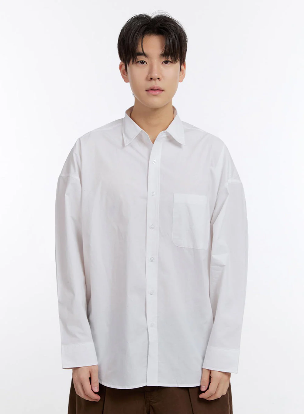 Men's Essential Collared Shirt IF528 - Image 13