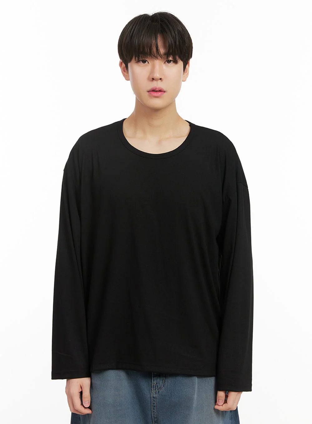 Men's Essential Long Sleeve Shirt IJ517 - Image 9